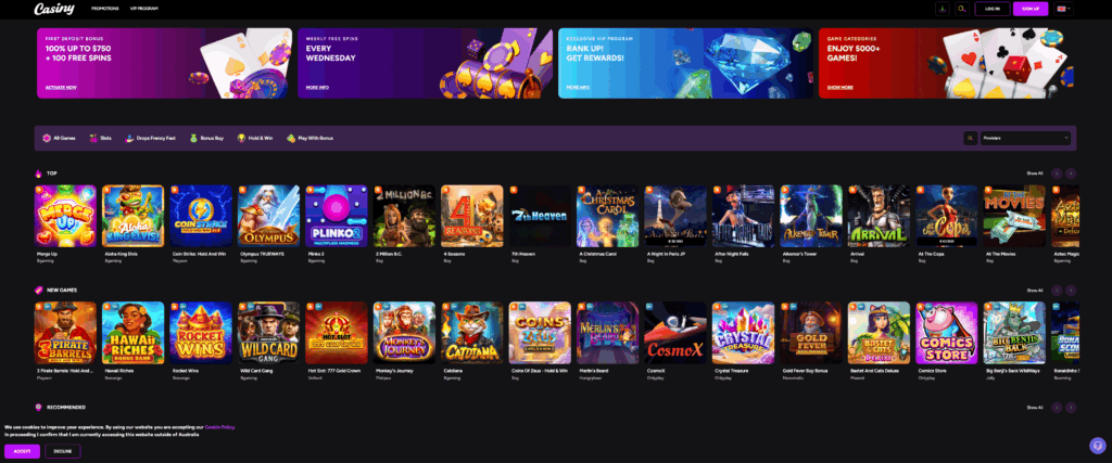Casiny Review Australia The Ultimate Gaming Experience